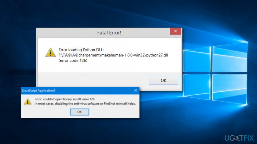 Sysmenu.dll error windows 10
